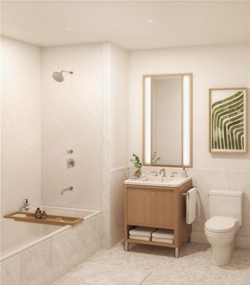 Bathroom, Interior, Recessed Lighting
