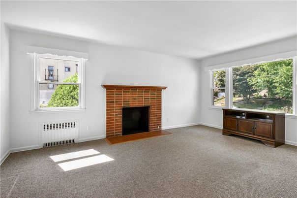 Empty room, Fireplace, Interior