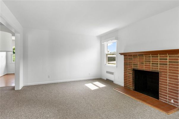 Empty room, Fireplace, Interior