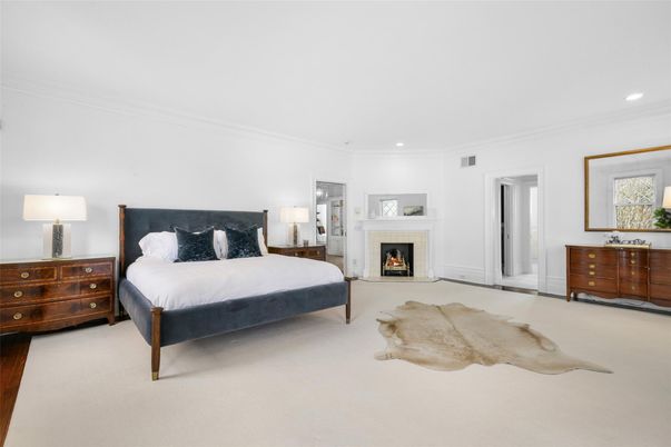 Bedroom, Fireplace, Interior, Recessed Lighting