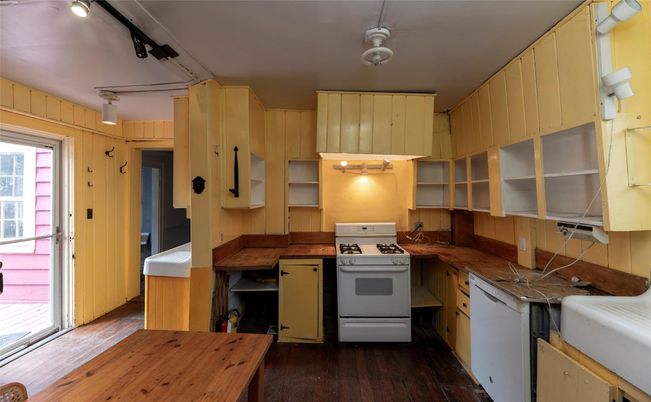 Interior, Kitchen, Wood Texture Flooring