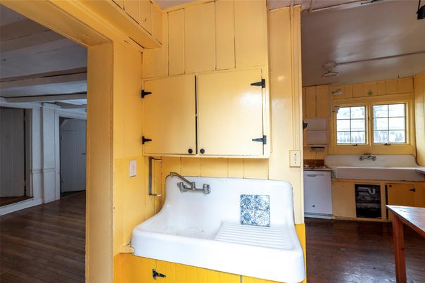 Interior, Kitchen, Wood Texture Flooring