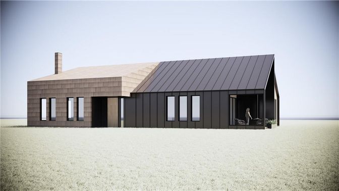 Backyard, Exterior, Facade, Modern