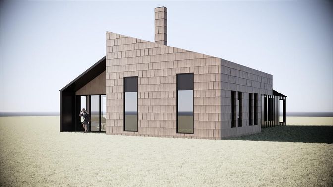 Backyard, Exterior, Facade, Modern
