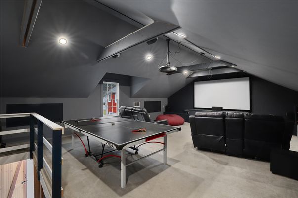 Game Room, Interior, Projection Screen