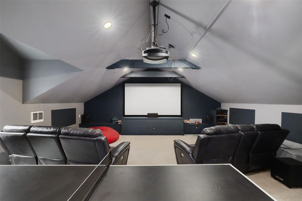 Home Theatre Room, Interior, Projection Screen, Recessed Lighting, Theatre Room