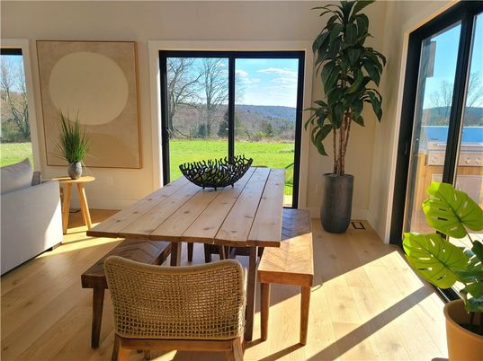 Dining room, Interior, Wood Texture Flooring
