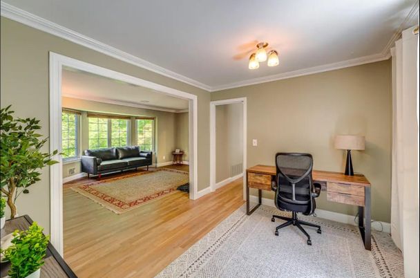 Home Office, Interior, Wood Texture Flooring
