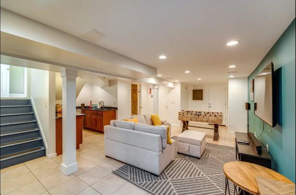 Game Room, Interior, Living room, Recessed Lighting