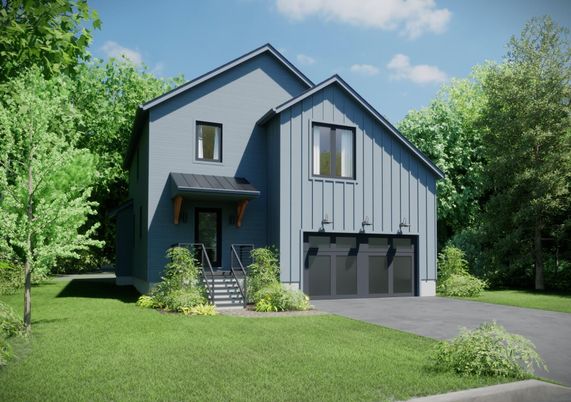 Attached, Exterior, Facade, Farmhouse