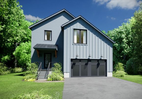 Attached, Exterior, Facade, Farmhouse