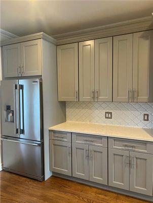 Interior, Kitchen, Wood Texture Flooring