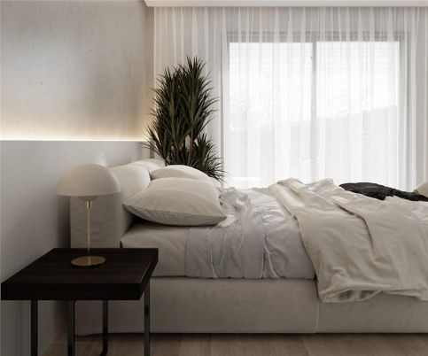 Bedroom, Interior, Wood Texture Flooring
