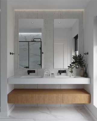 Bathroom, Interior, Marble, Marble Walls