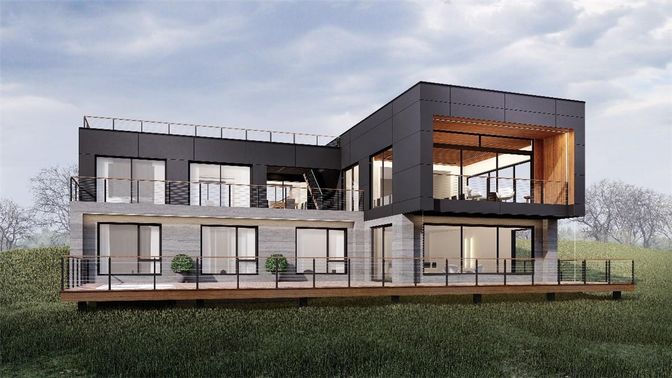 Backyard, Exterior, Facade, Modern