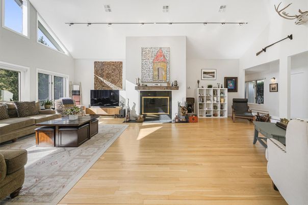 Fireplace, Interior, Living room, Wood Texture Flooring