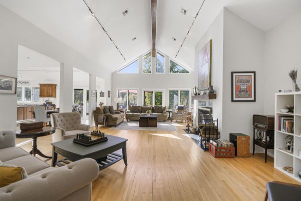 Fireplace, Interior, Living room, Wood Texture Flooring