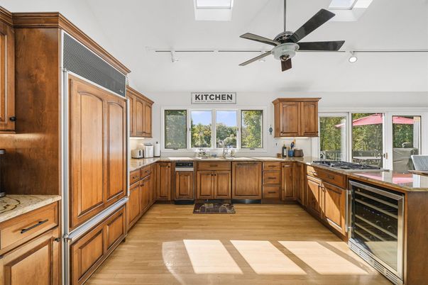 Interior, Kitchen, Wood Texture Flooring
