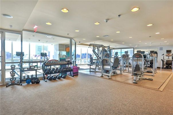 Fitness Equipment, Gym, Interior, Recessed Lighting