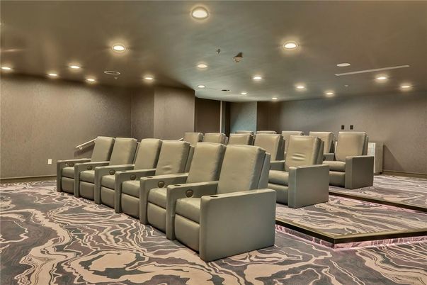 Home Theatre Room, Interior, Recessed Lighting, Theatre Room