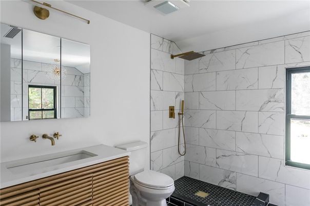 Bathroom, Interior, Marble Walls