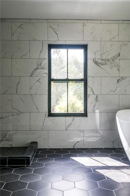 Bathroom, Free Standing Baths, Interior, Marble Walls