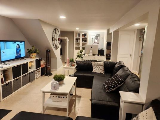 Interior, Living room, Recessed Lighting