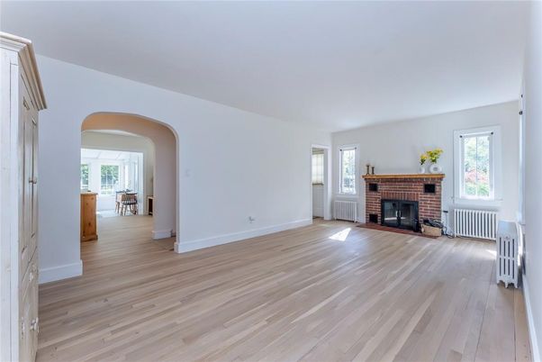 Empty room, Fireplace, Interior, Wood Texture Flooring