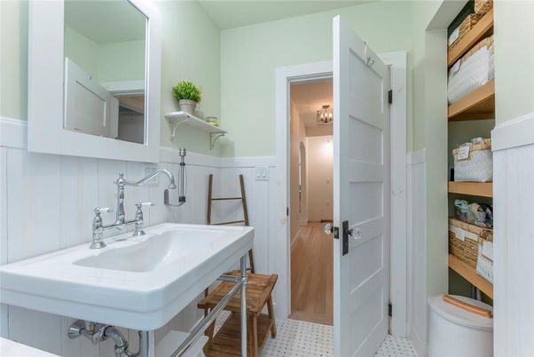 Bathroom, Interior, Wood Texture Flooring