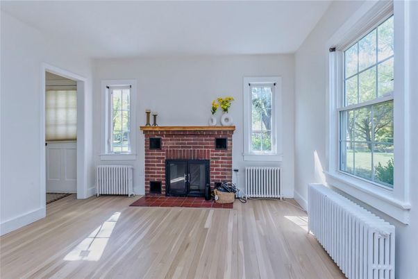 Fireplace, Interior, Wood Texture Flooring