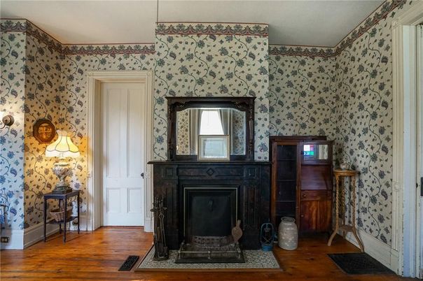 Fireplace, Interior, Wood Texture Flooring