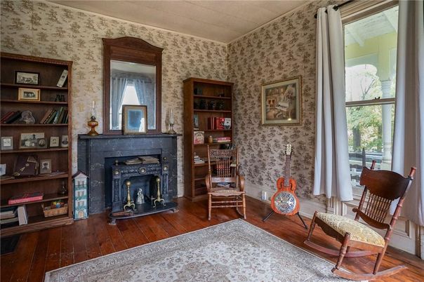 Fireplace, Interior, Wood Texture Flooring