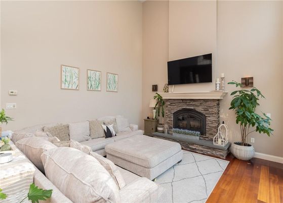 Fireplace, Interior, Living room, Wood Texture Flooring