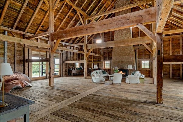 Fireplace, Interior, Living room, Stone Walls, Wooden Beams, Wooden Ceilings, Wood Texture Flooring, Wooden Walls