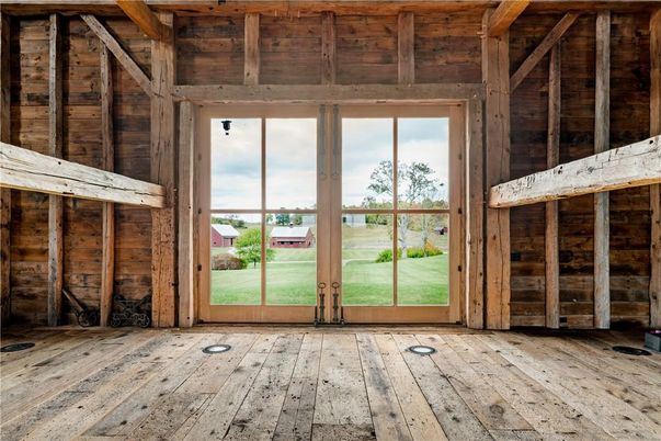 Empty room, Interior, Wooden Beams, Wooden Ceilings, Wood Texture Flooring, Wooden Walls