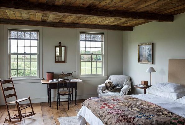 Bedroom, Interior, Wooden Beams, Wooden Ceilings, Wood Texture Flooring