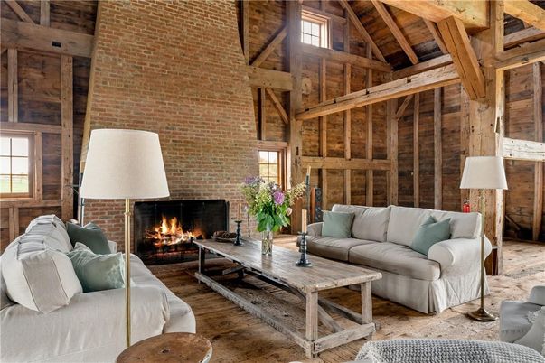 Fireplace, Interior, Living room, Stone Walls, Wooden Beams, Wooden Ceilings, Wood Texture Flooring, Wooden Walls