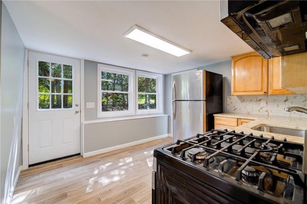 Interior, Kitchen, Wood Texture Flooring