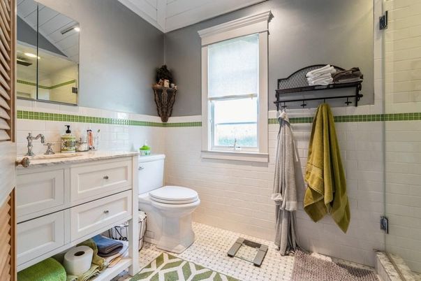 Bathroom, Glass Shower, Interior