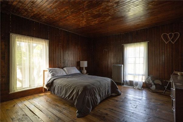 Bedroom, Interior, Wooden Ceilings, Wood Texture Flooring, Wooden Walls