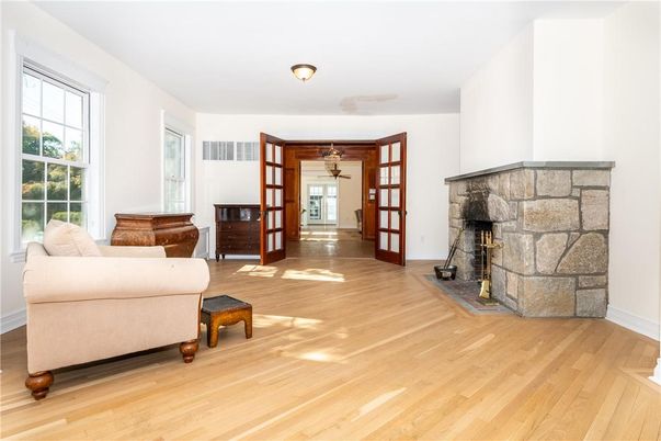 Fireplace, Interior, Wood Texture Flooring