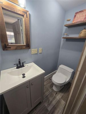 Bathroom, Interior, Wood Texture Flooring