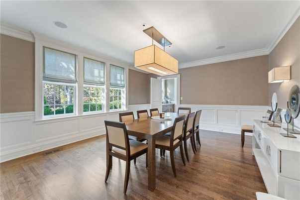 Dining room, Interior, Wood Texture Flooring