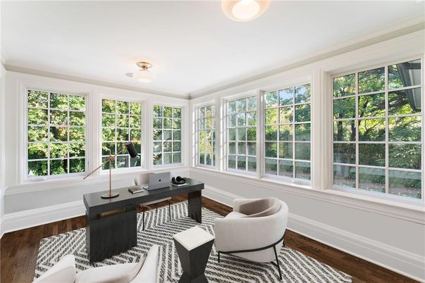 Home Office, Interior, Wood Texture Flooring