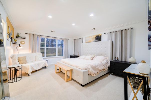 Bedroom, Interior, Recessed Lighting