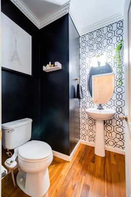 Bathroom, Interior, Wood Texture Flooring
