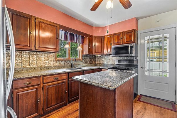 Interior, Kitchen, Wood Texture Flooring