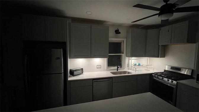 Interior, Kitchen, Recessed Lighting, Stainless Steel Appliances