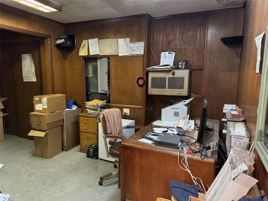 Home Office, Interior, Wooden Walls