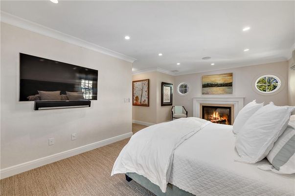 Bedroom, Fireplace, Interior, Recessed Lighting